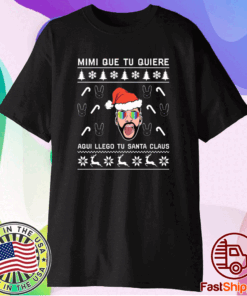 Bad Bunny Aqui Llego Tu Santa Claus Christmas T-Shirt