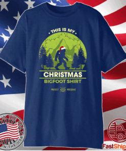 Bigfoot Santa This Is My Christmas Bigfoot T-Shirt