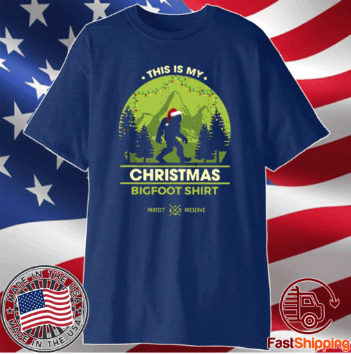 Bigfoot Santa This Is My Christmas Bigfoot T-Shirt