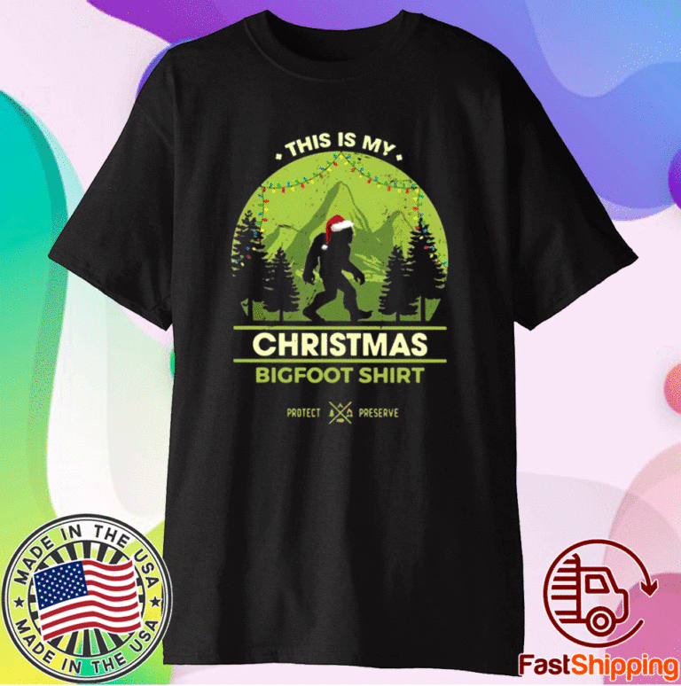 bigfoot santa shirt