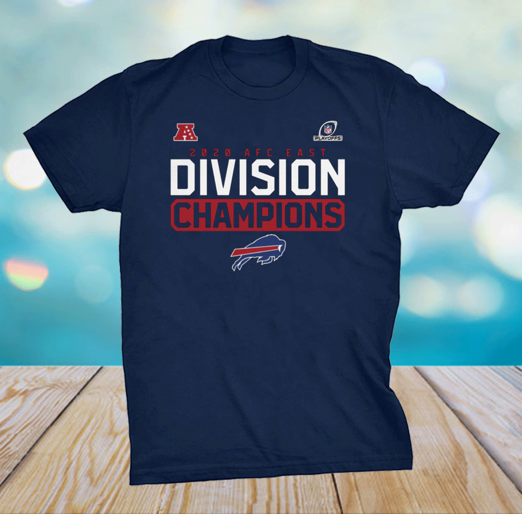 Buffalo Bills 2020 AFC East Division Champions T-Shirt - Buffalo Bills ...