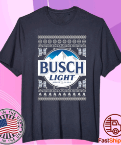 Busch light 2020 ugly christmas t-shirt