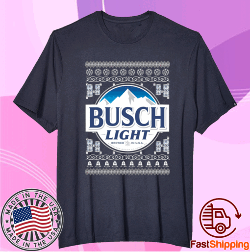 Busch light 2020 ugly christmas t-shirt