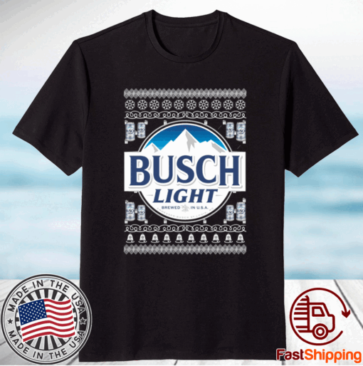 Busch light 2020 ugly christmas t-shirt