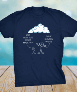 Clouds Mostly Made Of Linux And Server Programmer Shirt