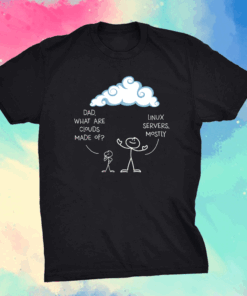 Clouds Mostly Made Of Linux And Server Programmer Shirt