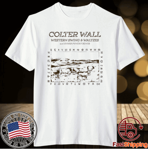 Colter wall merch colter wall western swing and waltzes album t-shirt