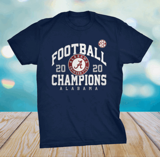 Crimson Alabama Crimson Tide 2020 SEC Football Champions T-Shirt