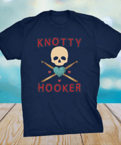 Crochet Knotty Hooker Skull T-Shirt