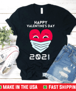 Dabbing Heart In A Mask Happy Valentines Day 2021 Shirt