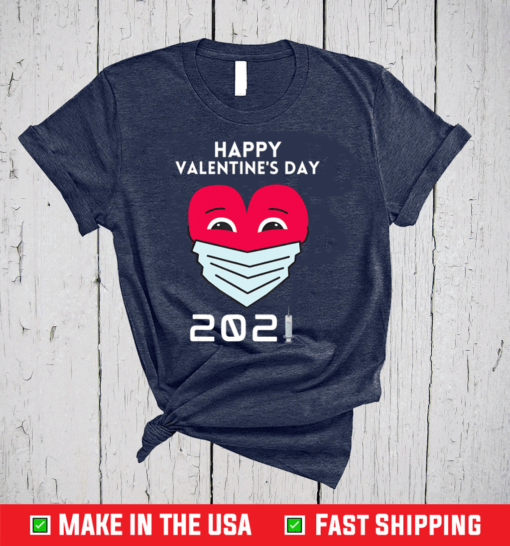 Dabbing Heart In A Mask Happy Valentines Day 2021 Shirt