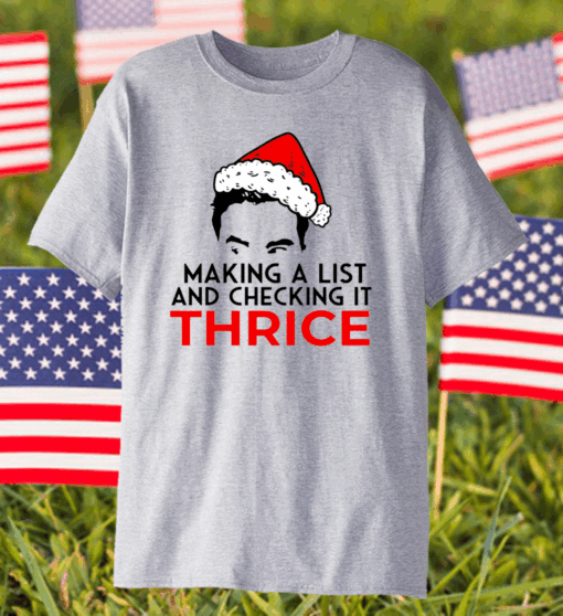 David Rose Make A List And Checking It Thrice Christmas Shirt