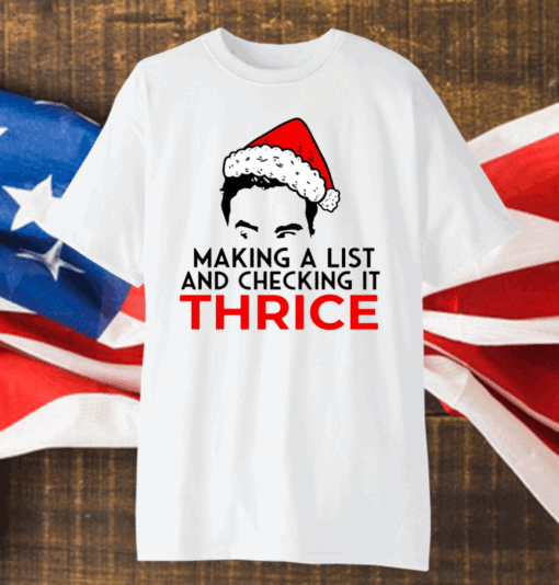 David Rose Make A List And Checking It Thrice Christmas Shirt