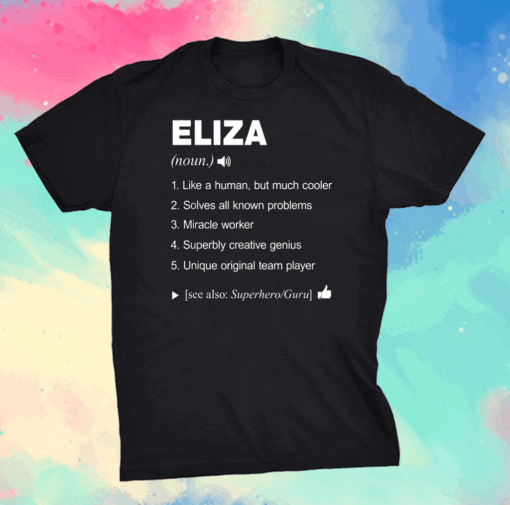 Eliza Name Definition Retro Family Shirt