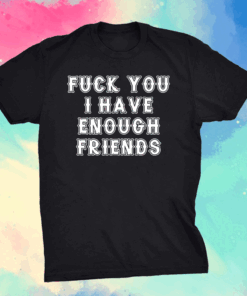 Fuck you I have enough friends shirt