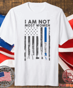 I Am Not Most Women Hairstylist American Flag T-Shirt