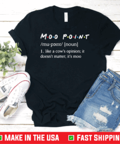 Like A Cow’s Opinion It Doesn’t Matter Moo Point Definition Shirts