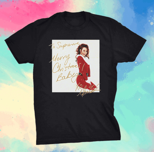 Mariah Carey To Supreme Merry Christmas Baby shirt