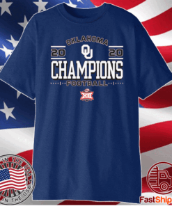 Official Oklahoma Sooners 2020 Big 12 Football Champions T-Shirt