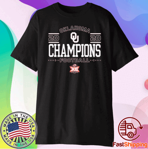 Official Oklahoma Sooners 2020 Big 12 Football Champions T-Shirt