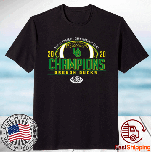 Oregon Ducks 2020 PAC-12 Football Champions T-Shirt