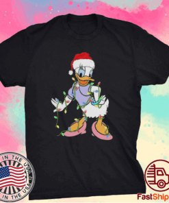 Perfect Duck Daisy Hat Santa Happy Merry Christmas T-Shirt