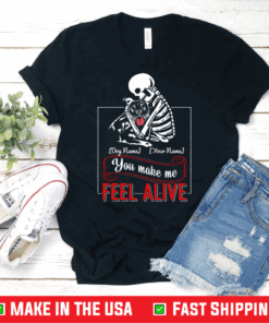 Personalized Pitbull Make Me Feel Alive – Dog Dad T-Shirt