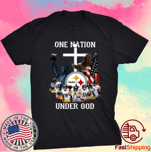 Pittsburgh Steelers One Nation Under God American Flag Shirt