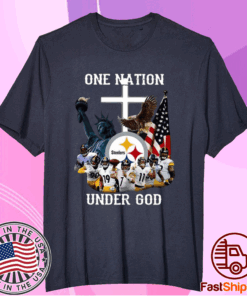 Pittsburgh Steelers One Nation Under God American Flag Shirt