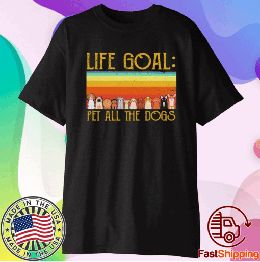 Pretty Life Goal Pet All The Dogs Vintage T-Shirt