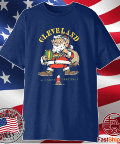 Santa Team Cleveland Crew Shirt