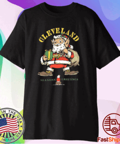 Santa Team Cleveland Crew Shirt