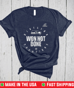 Seahawks Nfc West Champions We Not Done Shirt