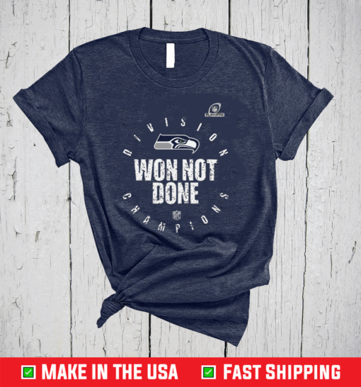 Seahawks Nfc West Champions We Not Done Shirt