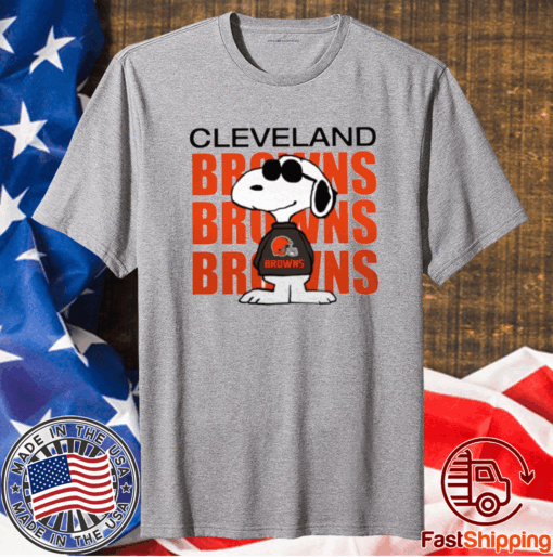 Snoopy Cleveland Browns Browns Browns T-Shirt