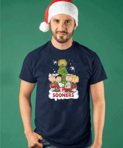 Snoopy The Peanuts Oklahoma Sooners Christmas T-Shirt