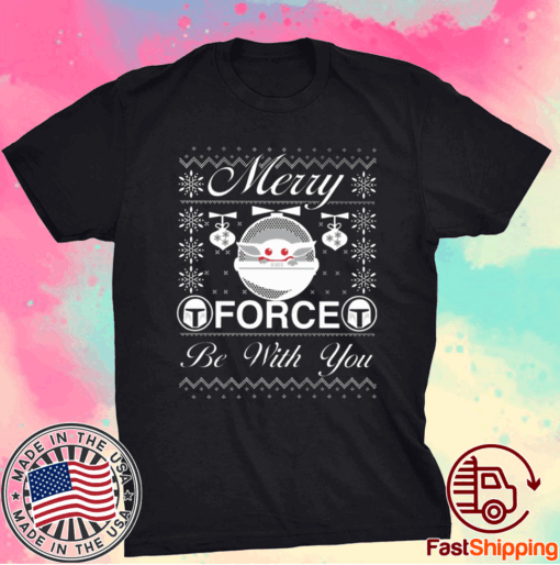 Star Wars Christmas Merry Force Be With You T-Shirt