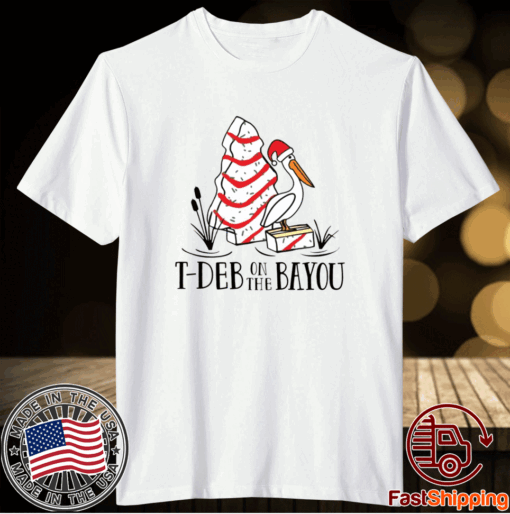 Stork Cake Tdeb on the bayou Christmas T-Shirt