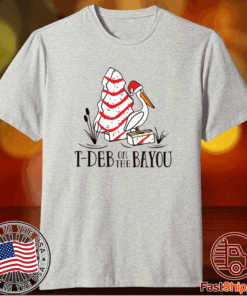 Stork Cake Tdeb on the bayou Christmas T-Shirt