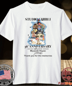 Studio Ghibli 36th Anniversary 1985 2021 Miyazaki Haya T-Shirt