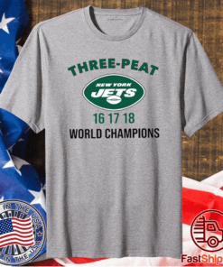 Three peat New York Jets Champions shirt