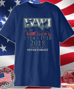 World War One WW1 WWI 100 Years Anniversary Black Shirt