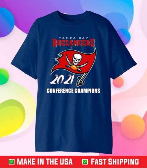 2021 Tampa Bay Buccaneers NFC Champions Shirt, Buccaneers NFL Champions Football Classic T-Shirt