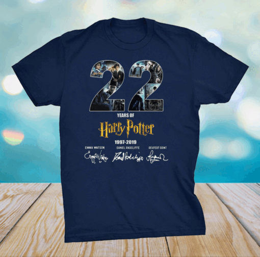 22 Years Of Harry Potter 1997 2019 Signatures Shirt