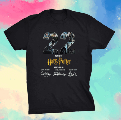 22 Years Of Harry Potter 1997 2019 Signatures Shirt