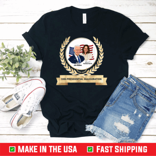 59th Presidential Inauguration Joe Biden Kamala Harris Gold T-Shirt