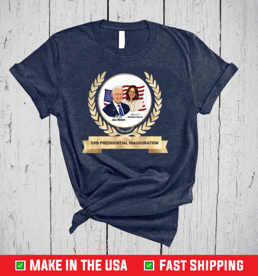 59th Presidential Inauguration Joe Biden Kamala Harris Gold T-Shirt