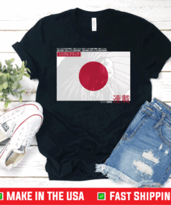 Aesthetic Girl Streetwear Japan Flag Aesthetic Edgy Shirt
