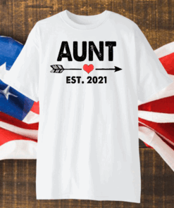 Aunt Est 2021 Vintage Mothers Day T-Shirt