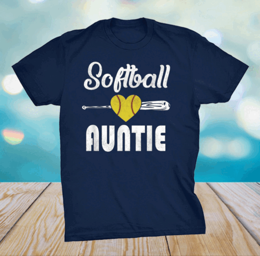 Auntie Softball Mother’s Day Shirt